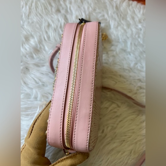 MCM SOARING HEART SWAROVZKI CAMERA BAG  in SNAKESKIN - Picture 15 of 16